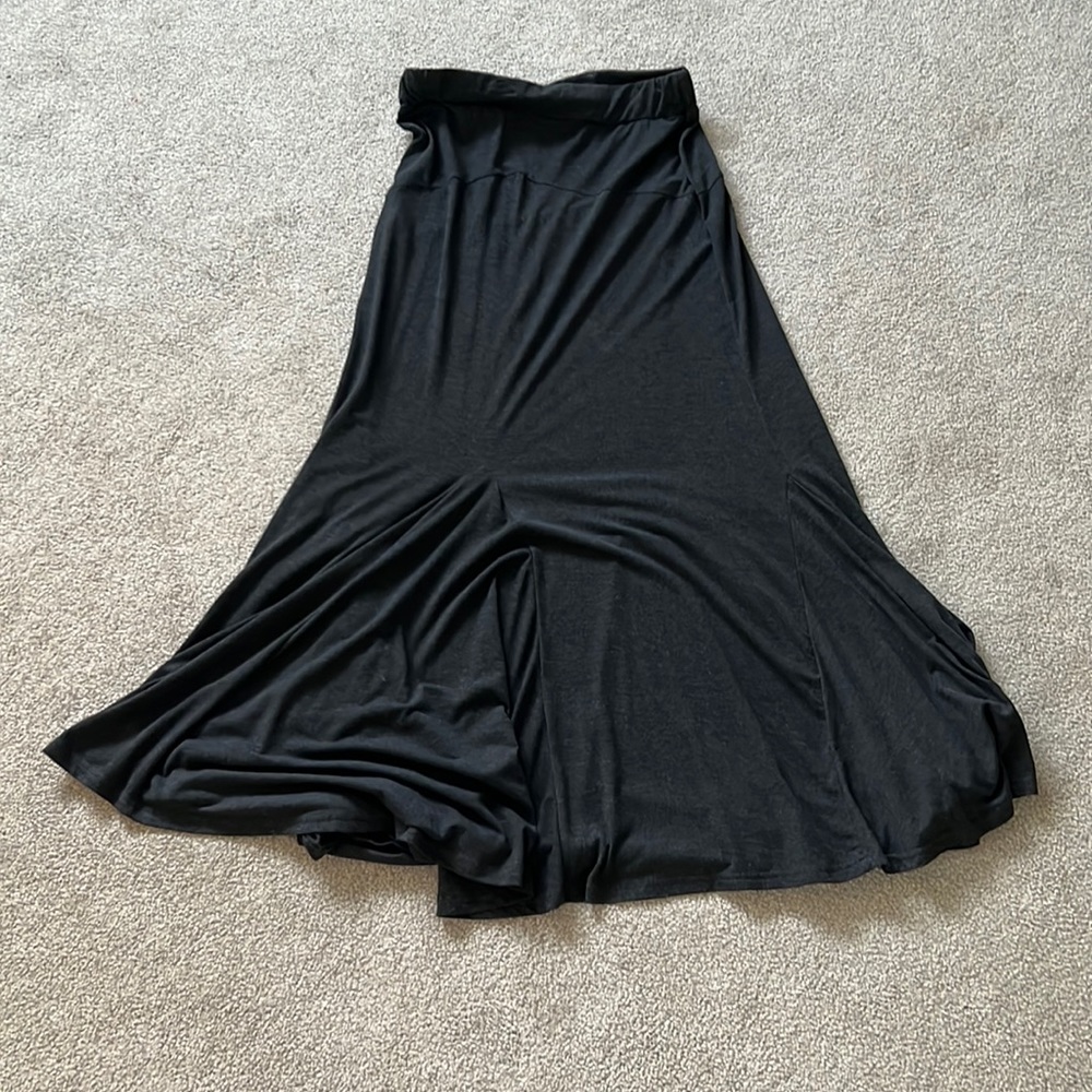 Charcoal maxi skirt